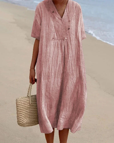 Thalassa™ - Relaxed V-Neck Dress